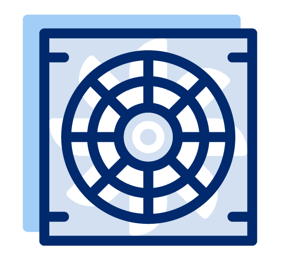 Icon of a safe with a combination lock.