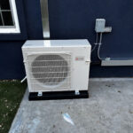 ondenser unit for mini split ductless AC system installed by American Comfort Services, the best HVAC contractor in San Diego