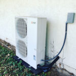 Multi-zone outdoor mini split condenser installed in San Diego by ACS Best HVAC Contractor