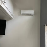 Wall-mounted indoor air handler for mini split system installed in San Diego by ACS.